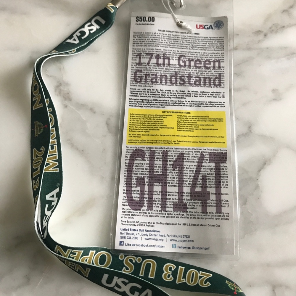 Memorabilia Merion Golf US Open 2013 Lanyard - Picture 3 of 4